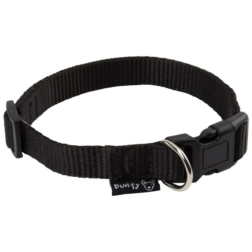 Dog Puppy Collar with Buckle & Clip for Lead, Adjustable Soft Fabric - Image 3