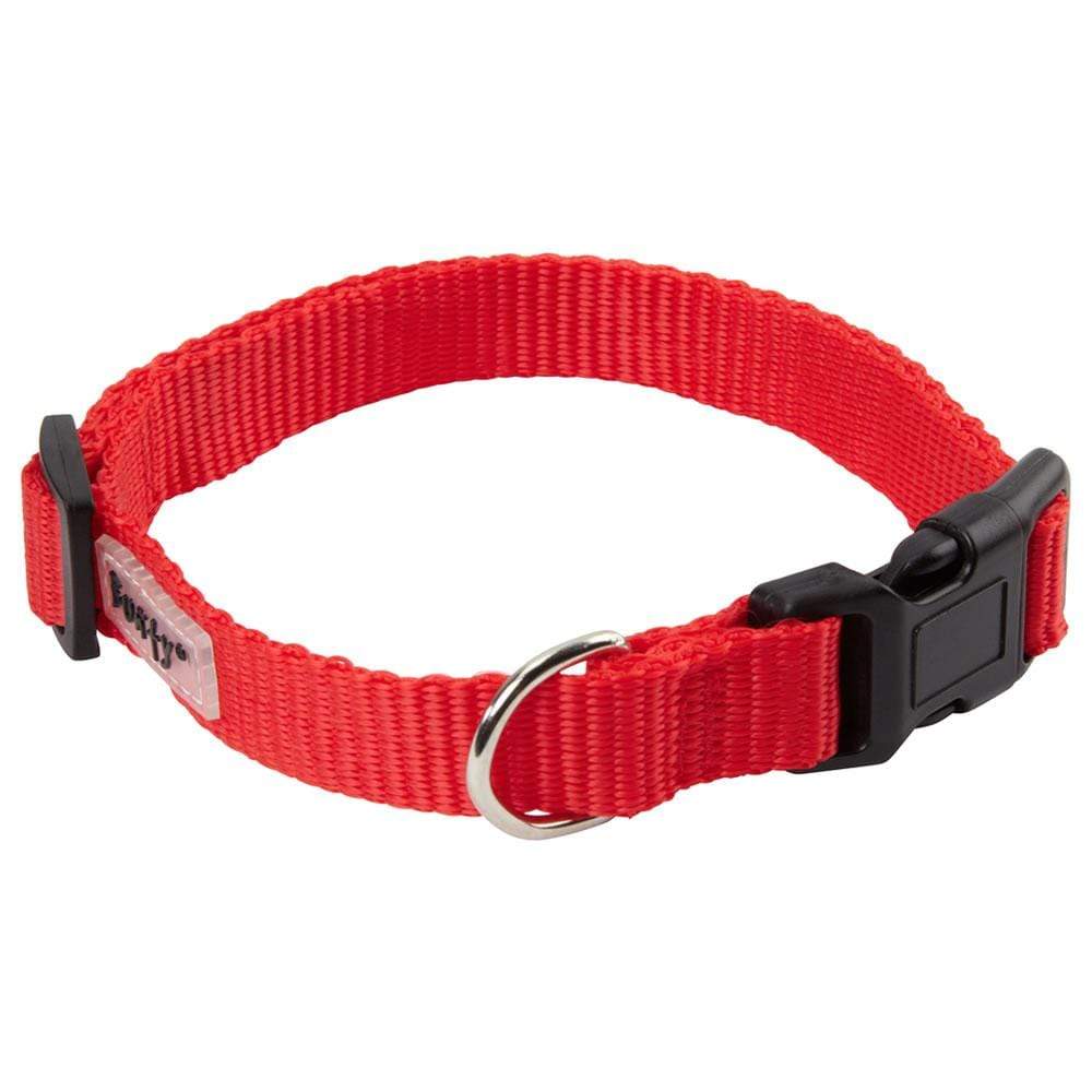 Dog Puppy Collar with Buckle & Clip for Lead, Adjustable Soft Fabric - Image 4