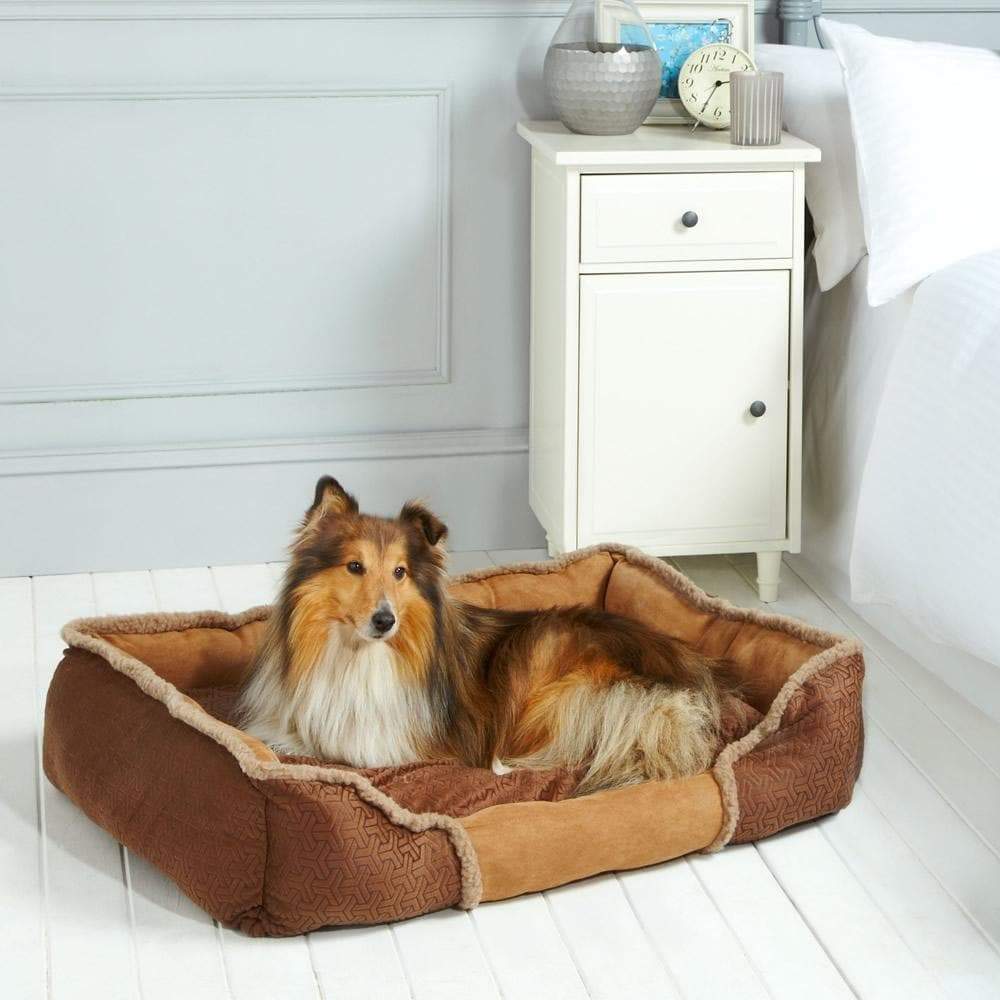 Bunty Kensington Dog Bed Soft Washable Fleece Fur Cushion Warm Luxury Pet Basket - Image 3